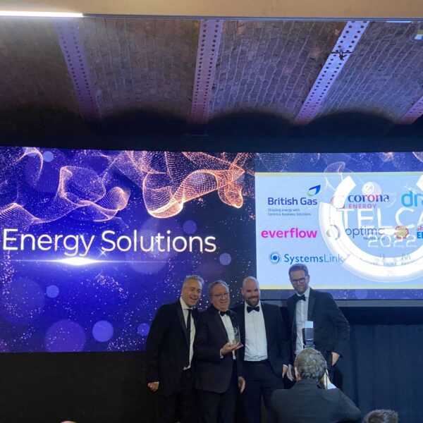 Total Energy Solutions were presented with the award from Jon Perks at EDF on Wednesday evening at The Energy Live Consultancy Awards.
